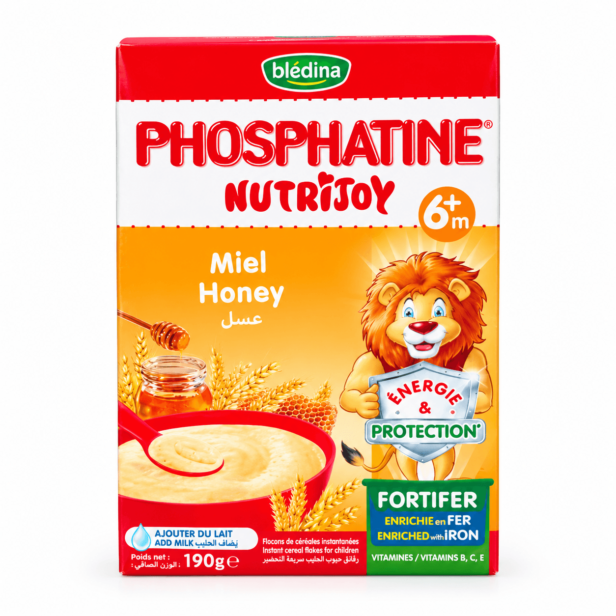 Blédina Phosphatine Nutrisoy – Miel – 190 g