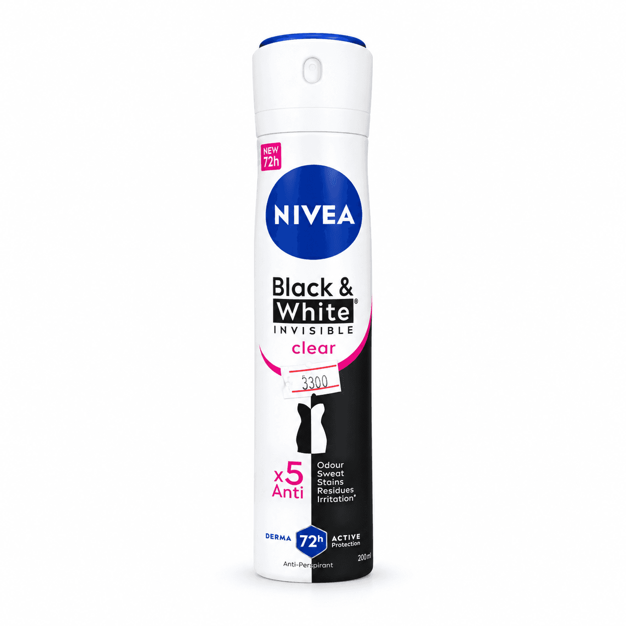 Déodorant NIVEA Black & White Invisible Clear 200 m