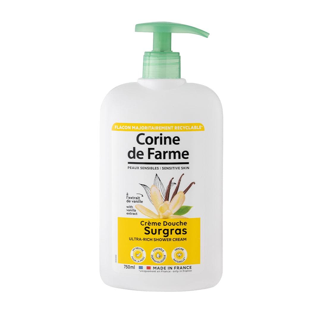 Crème Douche Surgras à la Vanille – Corine de Farme 750 ml - Vue principale