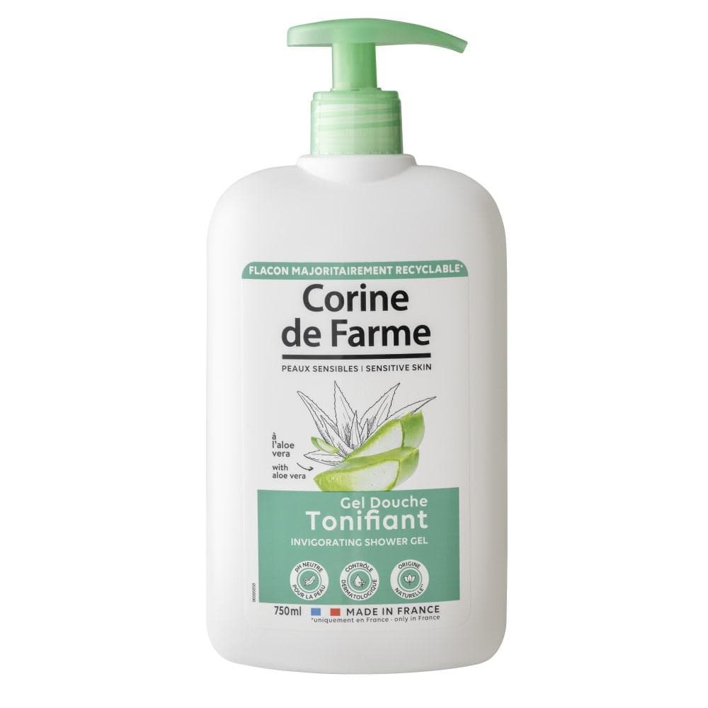 Gel Douche Tonifiant à l’Aloe Vera – Corine de Farme 750 ml