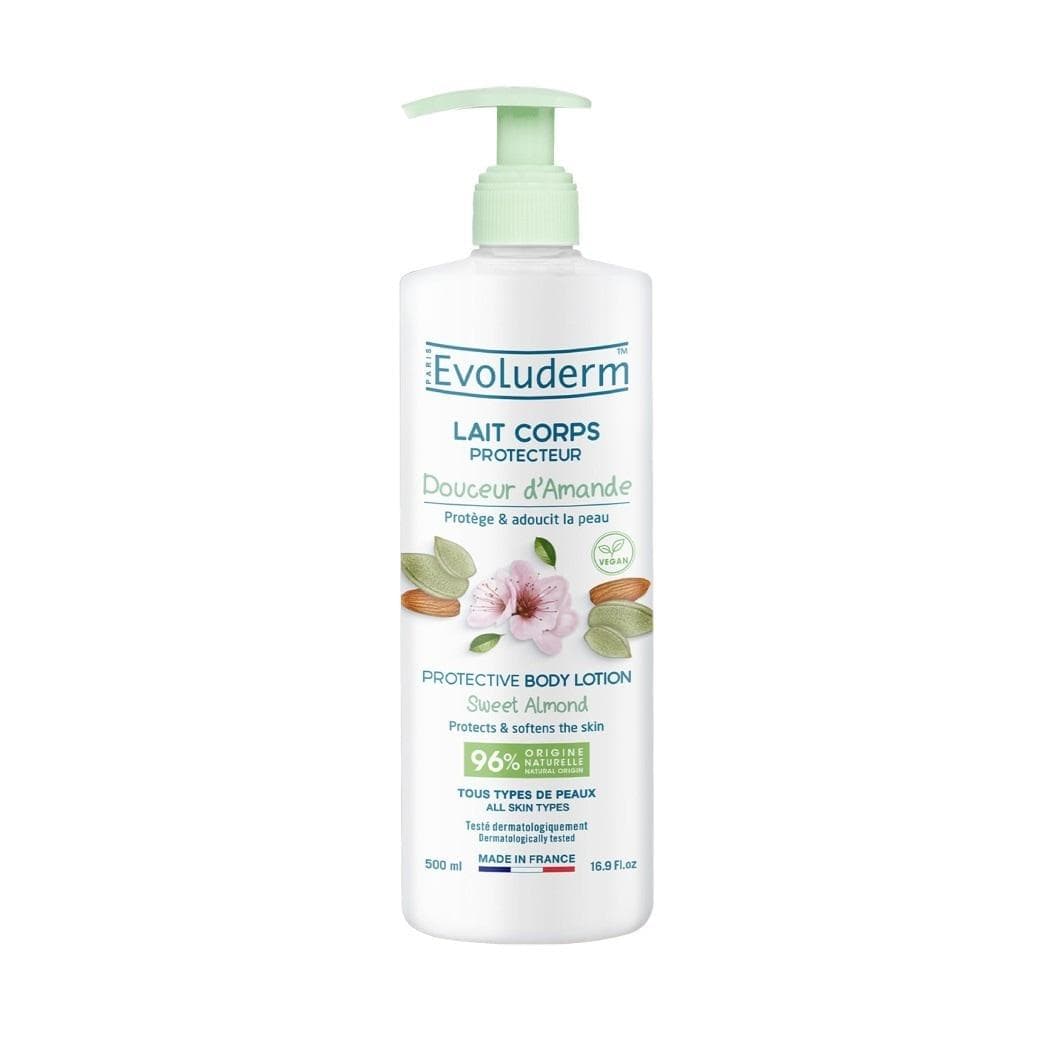 Lait Corps Protecteur Douceur d’Amande – Evoluderm 500 ml